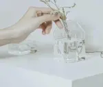 Minimalist Small House Shaped Glass Vase