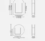 Minimalist Translucent Acrylic Abstract Vase