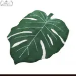 Minimalist Tufted Area Monstera Leaf Rug