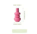 Minimalist Tulip Shaped Baby Pink Ceramic Vase
