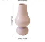 Minimalist Tulip Shaped Baby Pink Ceramic Vase