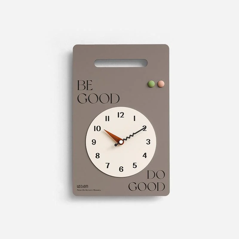 Minimalist Wall Hanging Silent Clock for Livingroom -