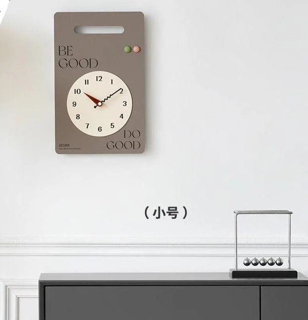 Minimalist Wall Hanging Silent Clock for Livingroom -