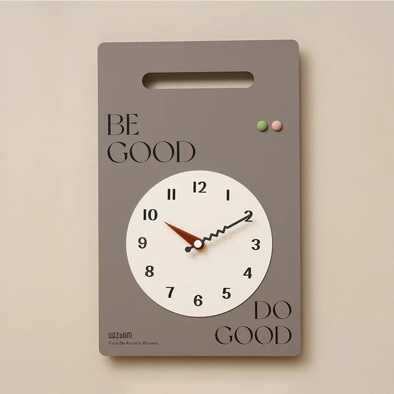 Minimalist Wall Hanging Silent Clock for Livingroom -
