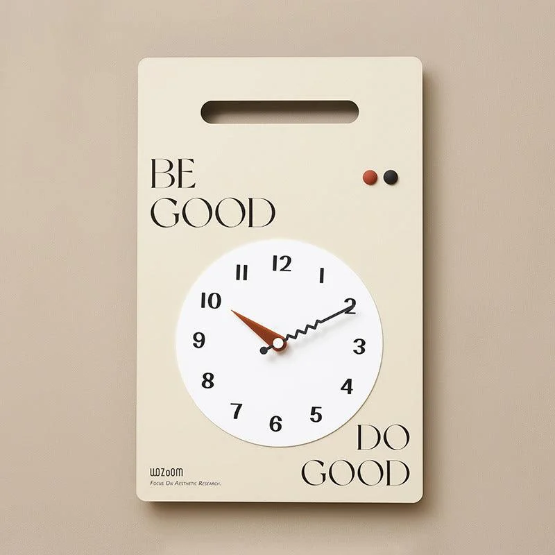 Minimalist Wall Hanging Silent Clock for Livingroom -