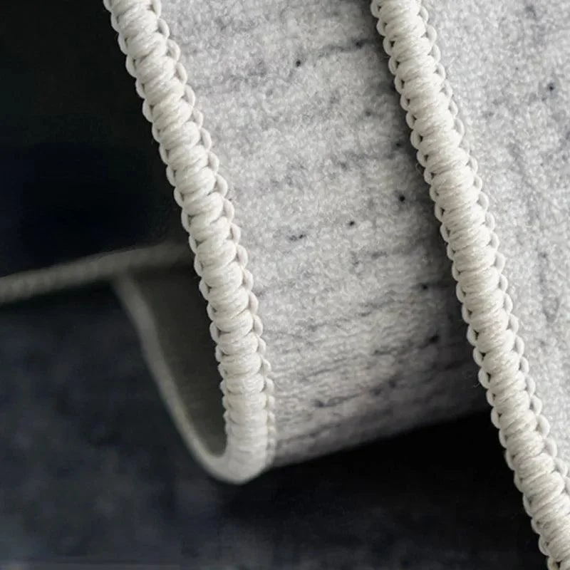 Minimalist White Gray Large Area Rug Carpet Refreshing Bedroom -