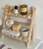 Minimalist Wood Desk Shelf
