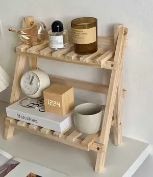 Minimalist Wood Desk Shelf