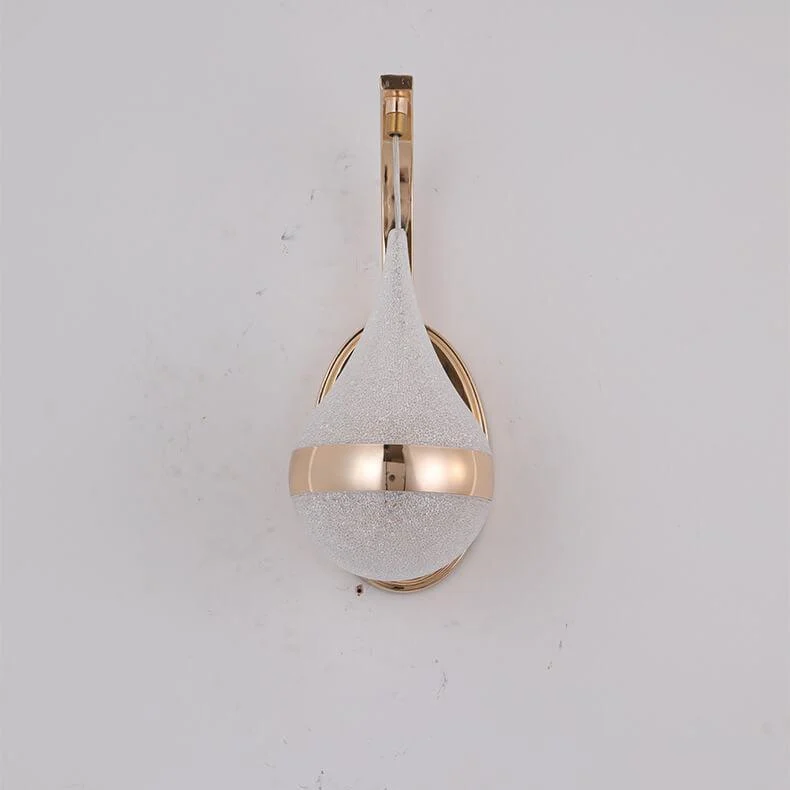 Minimalist drop-shaped LED wall lamp with 1 light - Homeko