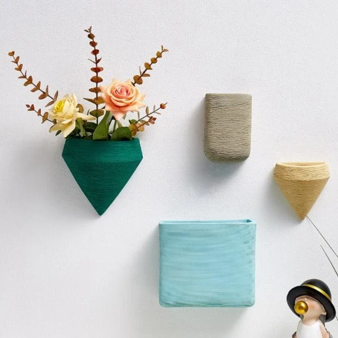 Minimalistic Color Wall Hanging Plant Vase -
