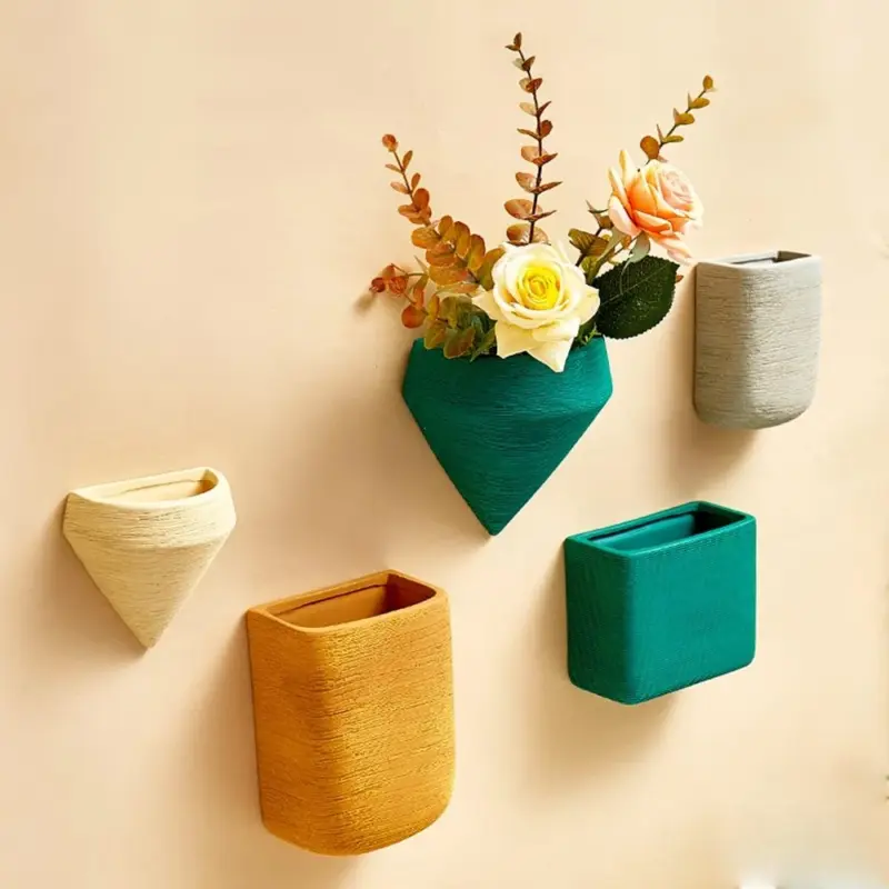 Minimalistic Color Wall Hanging Plant Vase
