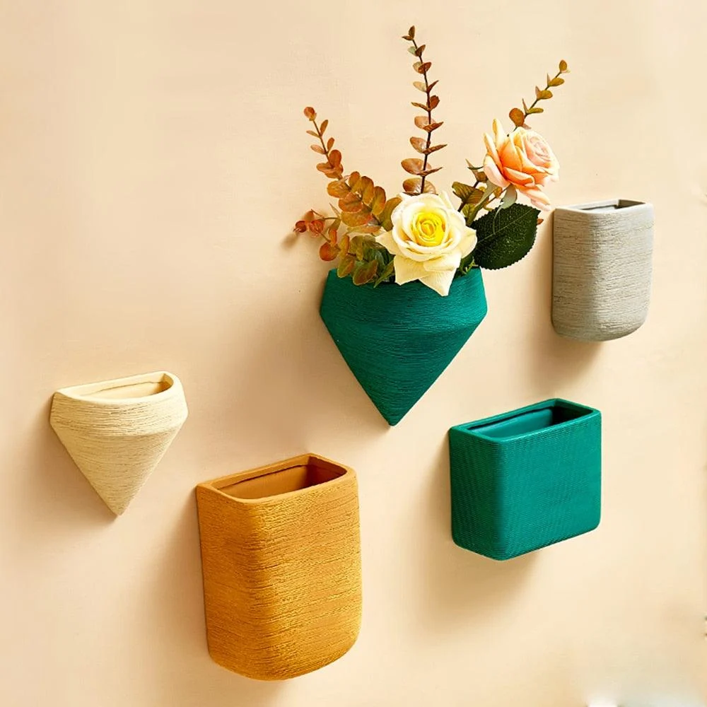 Minimalistic Color Wall Hanging Plant Vase -