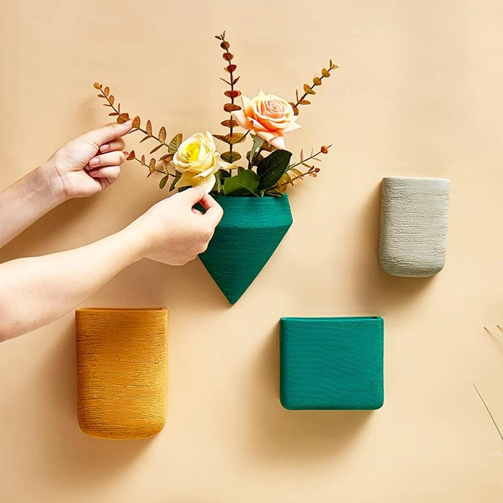 Minimalistic Color Wall Hanging Plant Vase -