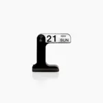 Minimalistic Desktop Black Flipping Calendar