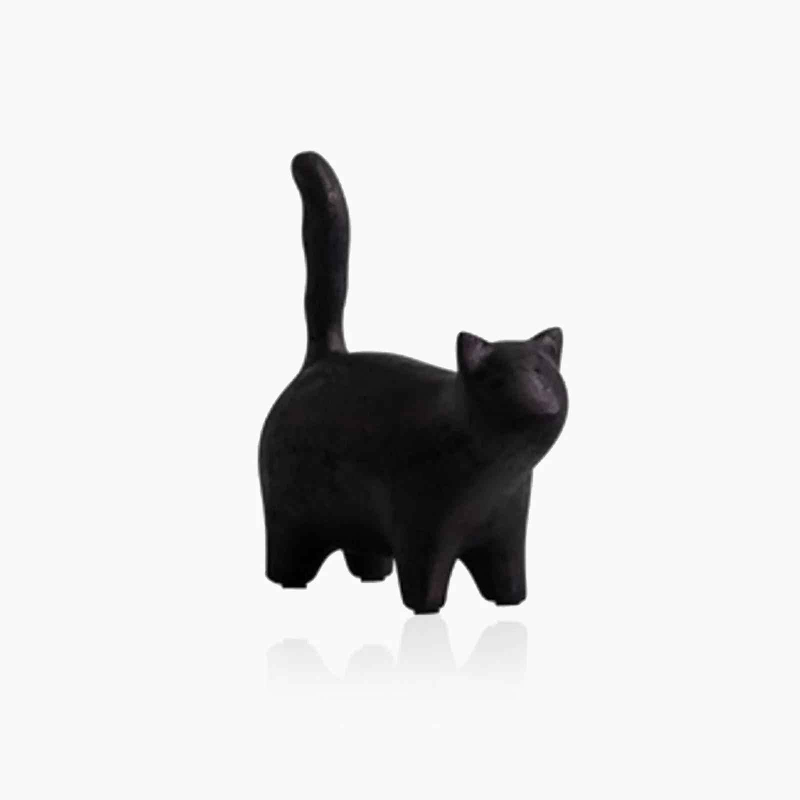 Minimalistic Sitting Cat Sculpture -