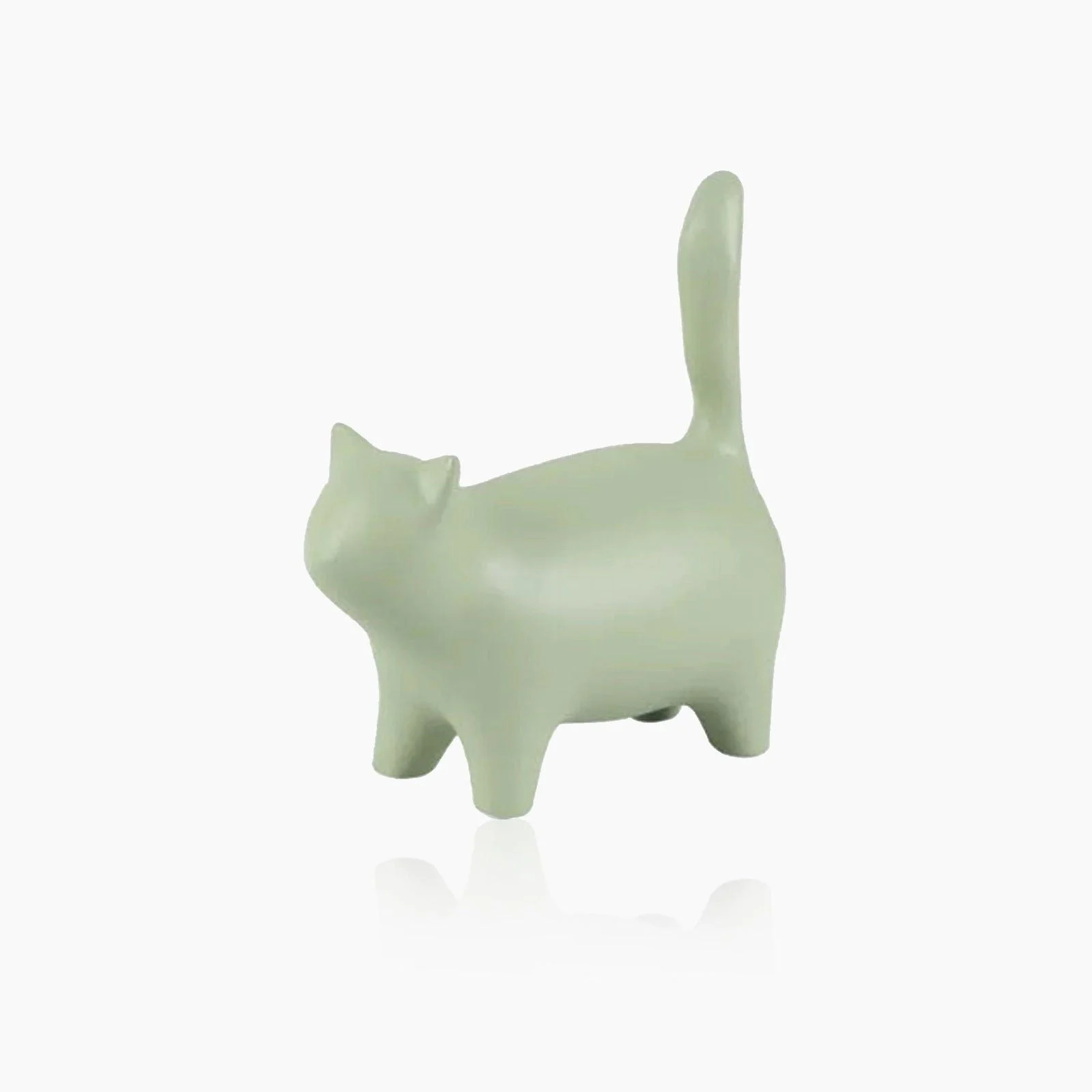 Minimalistic Sitting Cat Sculpture -