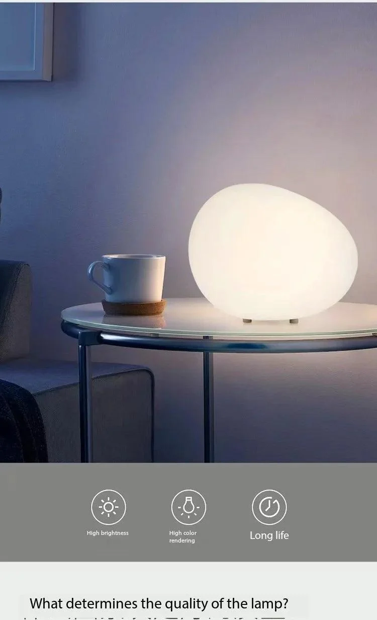 Minimalistic Stone Shape Atmosphere Table Lamp -