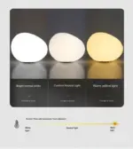 Minimalistic Stone Shape Atmosphere Table Lamp