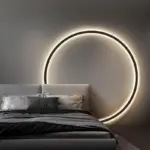 Minimalistische Led Cirkel Achtergrond Wandlamp Huis Indoor Decor Muur Schansen Woonkamer Hal Hotel Wandverlichting Bedlampje Zwart a156dc85 6898 47c9 a133 9531b6ebbab6