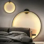 Minimalistische Led Cirkel Achtergrond Wandlamp Huis Indoor Decor Muur Schansen Woonkamer Hal Hotel Wandverlichting Bedlampje Zwart e8e9ff2c c0ad 4396 b8fd 04263af91ecb