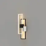 MinimalistsquareLEDwalllampwithironandsiliconeframe Homeko9