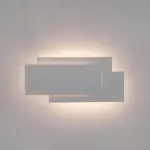 MinimalistsquarestackedLEDwalllampmadeofaluminum Homeko8