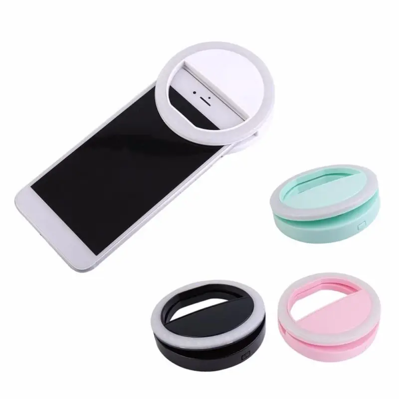 Mobile Phone Light Clip Selfie LED Auto Flash For Cell Phone Smartphone Round Portable Selfie Flashlight b471700d ac85 48a6 bec2 e9d29e9679e1