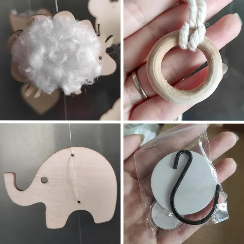 Mobile en rotin pour berceau jouet l phant dinosaure cloche de lit de 0 12 mois f5f49d6a 6975 424d afa7 79eb14a72845