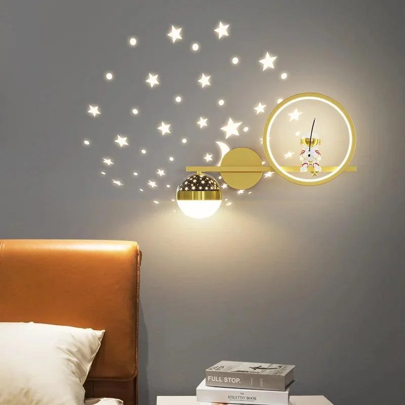 Modern Children Wall Light Indoor Bedside For Bedroom Home Decorations Led Fixture Star Dimming Three Color 97813b56 F5b2 4101 B14b C75fccf2c60e