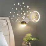 Modern Children Wall light Indoor Bedside for bedroom Home decorations LED Fixture Star Dimming Three color bb298eea e481 40e3 b328 2bfdd65ec300
