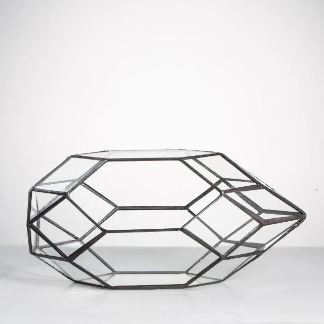 Modern Glass Flower Pot Large Irregular Polyhedral Geometric Glass Terrarium Lantern Succulent Plant Flowerpot 11 Inches 818a45da 30f6 4982 Add8 3ada1a7d6faa