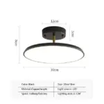 Modern LED Ceiling Light Minimalist Black Gold Rotatable Copper Lamps For Bedroom Living Room Entrance Hall.jpg 640x640 27eda15f 93da 4845 9e29 a452f6dfc9f7