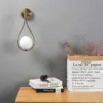 Modern Metal Glass Ball Wall Lamp Nordic Simple Wall Lamps for Living Room Bedroom Bedside Aisle eee82258 07af 4651 92e9 5a42f3452d0b