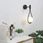 Modern Metal Glass Ball Wall Lamp Nordic Simple Wall Lamps for Living Room Bedroom Bedside Aisle f67bb8a4 9199 4dc2 b49a db2a81cf4889