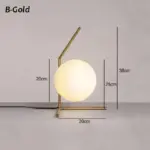 Modern Minimalist Glass Household Table Lamp Nordic Creative Personality Bedroom Bedside Lamp Hoom Decoration Ball Desk 3de3d496 0684 43c9 9c2c ecbd1ed95a4c