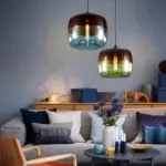 Modern Nordic colorful hanging Glass Pendant Lamp Fixtures E27 LED pendant Lights for Kitchen Restaurant living 34ecd0f9 16f6 4507 922c 9cc854e3a048