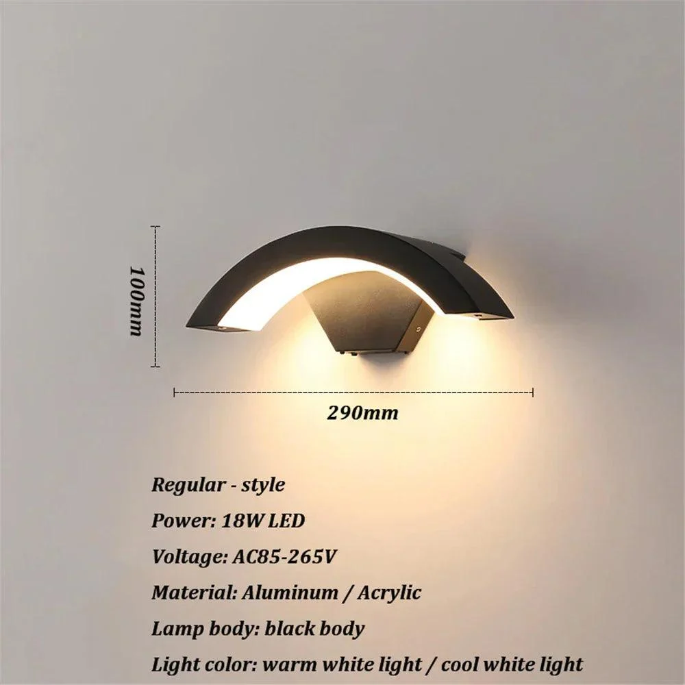 Modern Outdoor Waterproof Wall Lamp Human Body Induction Lamp Porch Garden Lamps Aluminum Home Lighting Decorative 0997412a 35c0 4a19 962e 2cebd970da3f