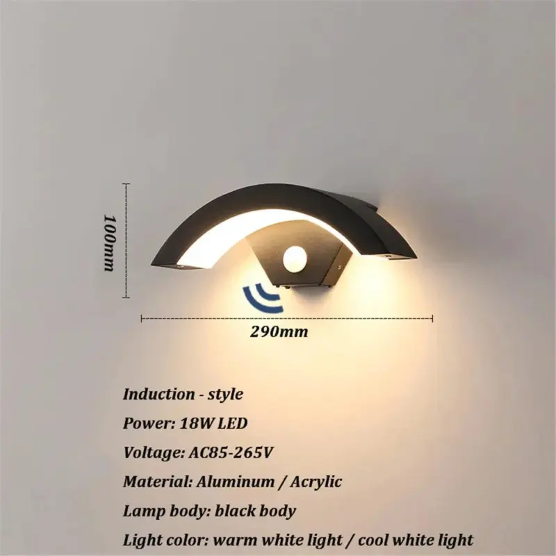 Modern Outdoor Waterproof Wall Lamp Human Body Induction Lamp Porch Garden Lamps Aluminum Home Lighting Decorative 1c3b7ff0 63e3 4f29 b296 613b7a42cbc0