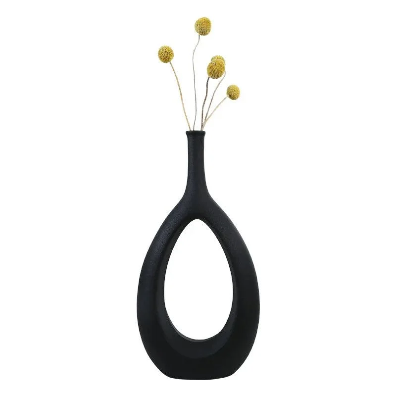 Modern Art Hollow Flower Vase - Homeko