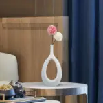 ModernArtHollowFlowerVase Homeko4
