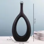 ModernArtHollowFlowerVase Homeko8