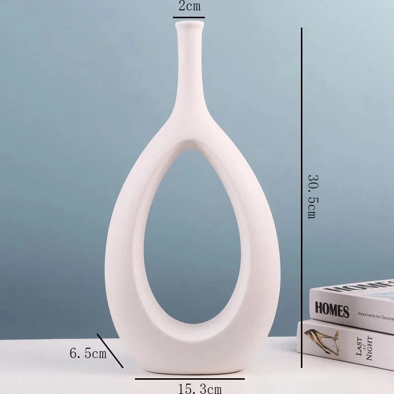 Modern Art Hollow Flower Vase - Homeko