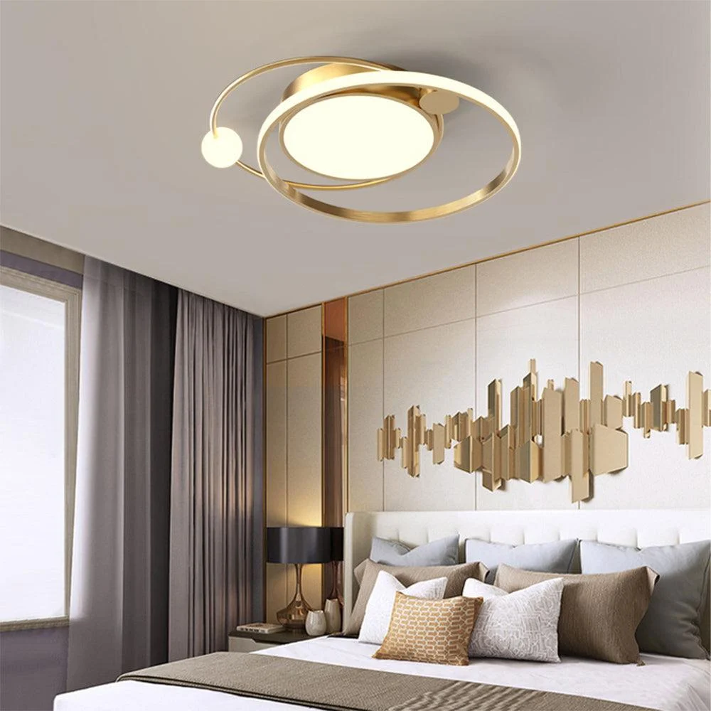 Modernartisticmetalroundledceilinglight 1