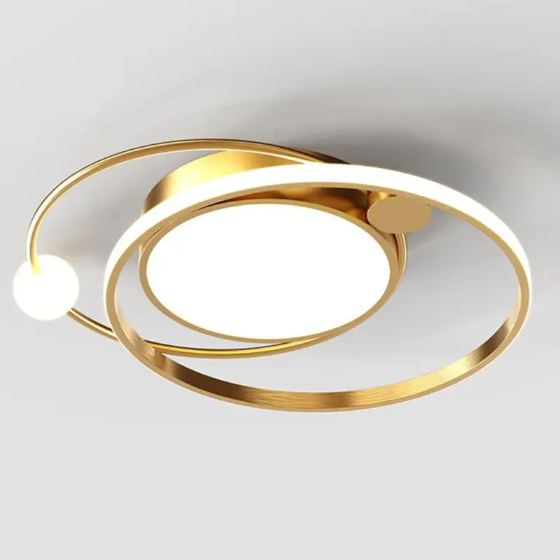 ModernArtisticMetalRoundLEDCeilingLight