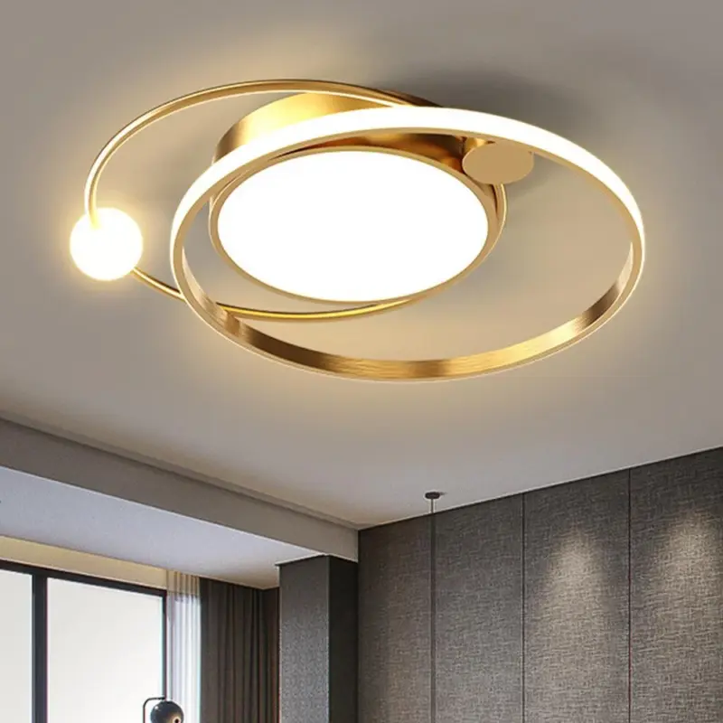 ModernArtisticMetalRoundLEDCeilingLight