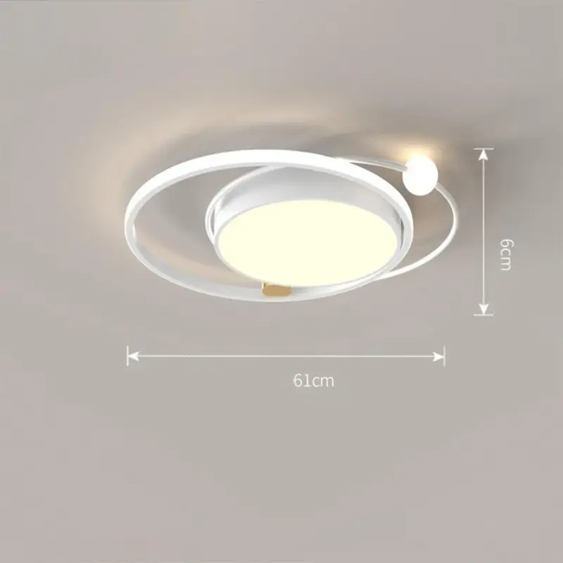 ModernArtisticMetalRoundLEDCeilingLight