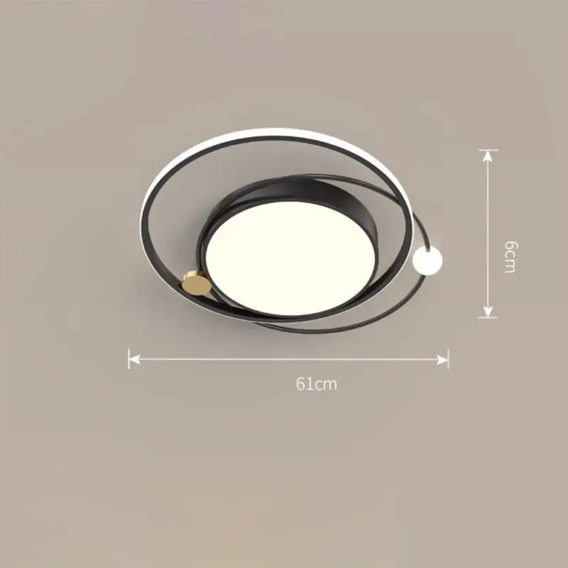 ModernArtisticMetalRoundLEDCeilingLight