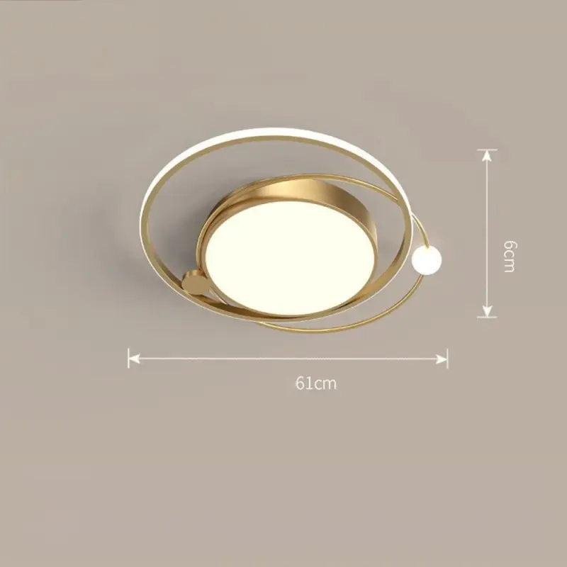 ModernArtisticMetalRoundLEDCeilingLight