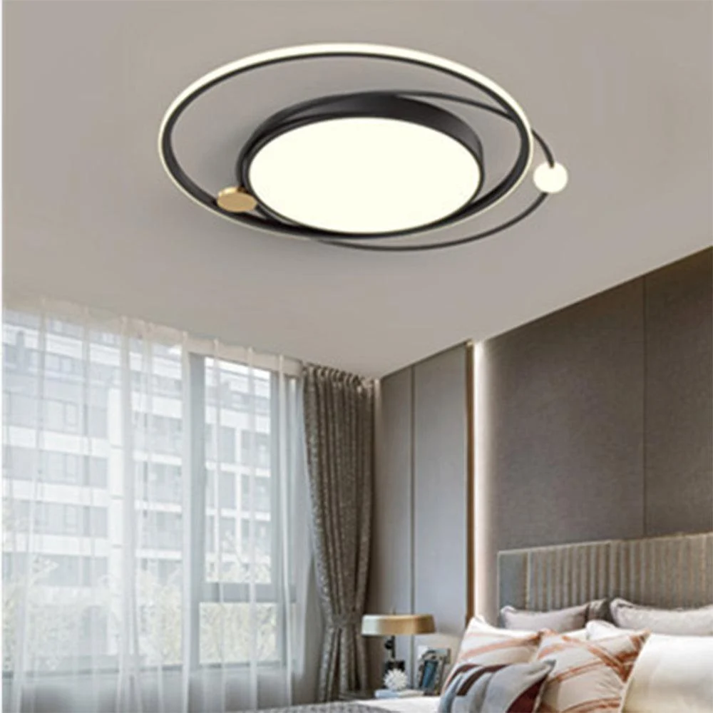 Modernartisticmetalroundledceilinglight 3