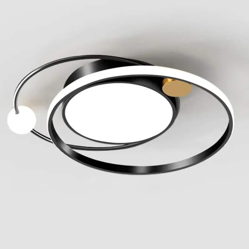 ModernArtisticMetalRoundLEDCeilingLight